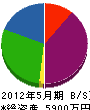 山清総建 貸借対照表 2012年5月期