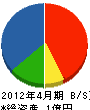 西日本ディックライト 貸借対照表 2012年4月期