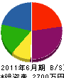 片山建築 貸借対照表 2011年6月期