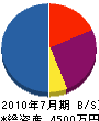翔真技研 貸借対照表 2010年7月期
