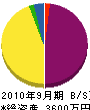竹口文化財 貸借対照表 2010年9月期