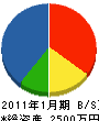 曽我部電機 貸借対照表 2011年1月期