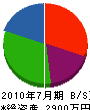 中澤ボーリング 貸借対照表 2010年7月期