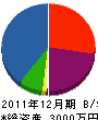 沼沢水道施設工業 貸借対照表 2011年12月期