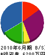 咲田建装工業 貸借対照表 2010年6月期
