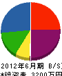 日栄電気設備 貸借対照表 2012年6月期