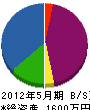 内山電気商会 貸借対照表 2012年5月期