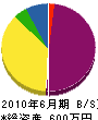 鈴木組 貸借対照表 2010年6月期