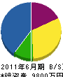 和田建設 貸借対照表 2011年6月期
