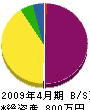 笹沼電気 貸借対照表 2009年4月期