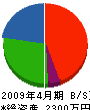 中橋電気社 貸借対照表 2009年4月期