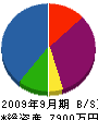 野々下建設 貸借対照表 2009年9月期