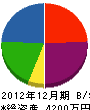 大阪水源開発 貸借対照表 2012年12月期
