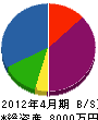 カネタ竹村建設 貸借対照表 2012年4月期