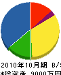 上野建設工業 貸借対照表 2010年10月期
