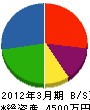 柴田電話工業 貸借対照表 2012年3月期