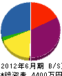 中田工務店 貸借対照表 2012年6月期