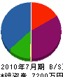 野田ホーム 貸借対照表 2010年7月期