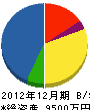 黒澤塗装 貸借対照表 2012年12月期