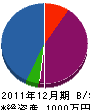 妹川塗装 貸借対照表 2011年12月期