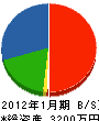 ヨコヤマ 貸借対照表 2012年1月期