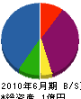 矢島建設 貸借対照表 2010年6月期