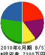 上野設備 貸借対照表 2010年6月期
