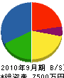 水沢電気工事 貸借対照表 2010年9月期