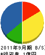 渋沢建設工業 貸借対照表 2011年9月期