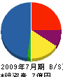 広瀬商事 貸借対照表 2009年7月期