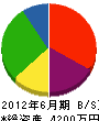 中川工務店 貸借対照表 2012年6月期