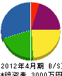 長谷川材木店 貸借対照表 2012年4月期