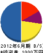 佐枝設備工業 貸借対照表 2012年6月期
