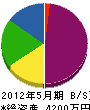 武井設備 貸借対照表 2012年5月期