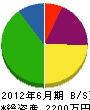 津吉電工社 貸借対照表 2012年6月期