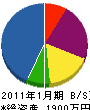 田辺造園 貸借対照表 2011年1月期