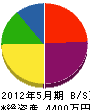志村電気 貸借対照表 2012年5月期