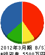 増田電気商会 貸借対照表 2012年3月期