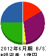 武井電設 貸借対照表 2012年6月期