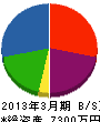 日本サーマル工業 貸借対照表 2013年3月期