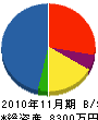 中央舗道 貸借対照表 2010年11月期