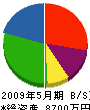 若佐組 貸借対照表 2009年5月期
