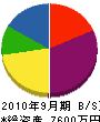南沢工務店 貸借対照表 2010年9月期