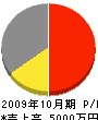 島田建設 損益計算書 2009年10月期 島田建設 損益計算書 2009年10月期
