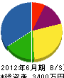 新川電工舎 貸借対照表 2012年6月期