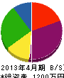 渡辺興業 貸借対照表 2013年4月期