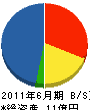 テクノ長島 貸借対照表 2011年6月期
