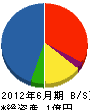 川島工務店 貸借対照表 2012年6月期