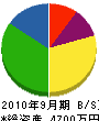 恵毘須 貸借対照表 2010年9月期