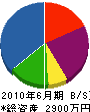 上田嘉工務店 貸借対照表 2010年6月期